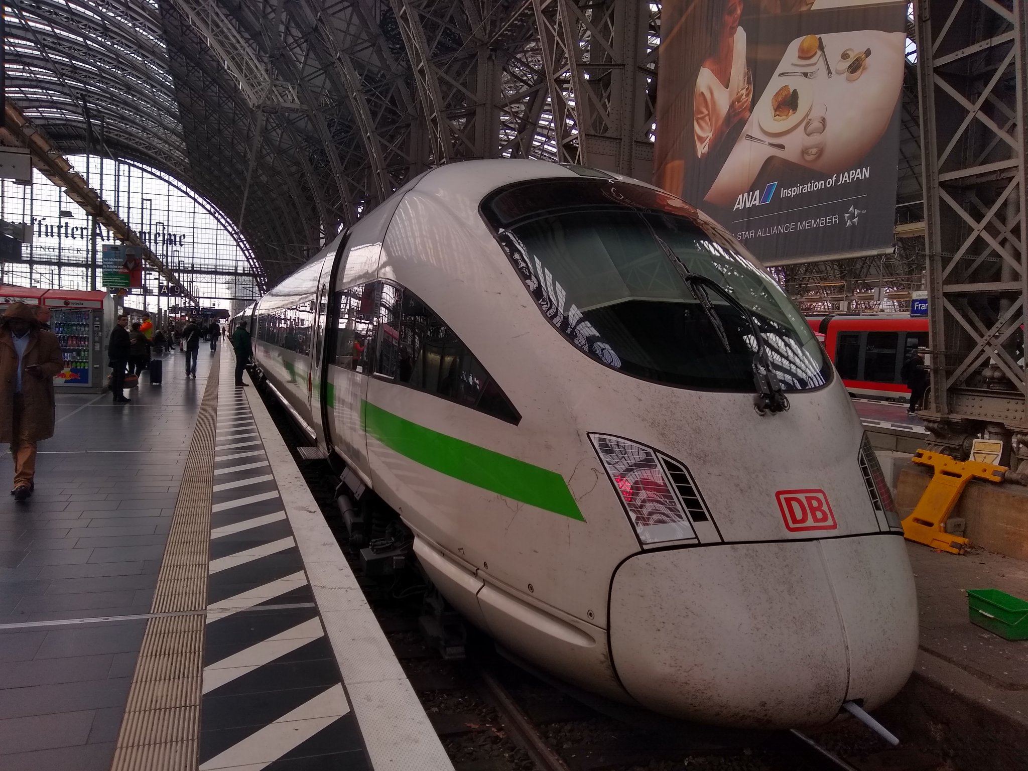 The ICE train to Wien Hbf is about to depart