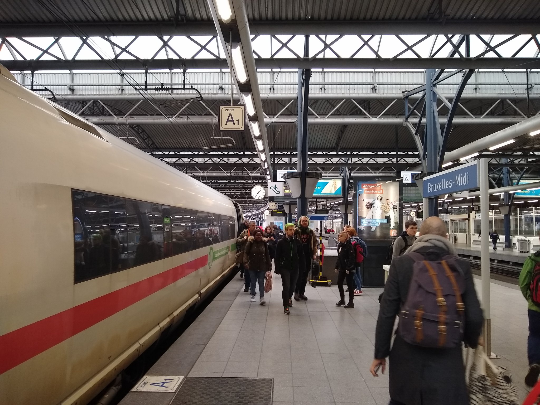 Platform at Bruxelles-Midi