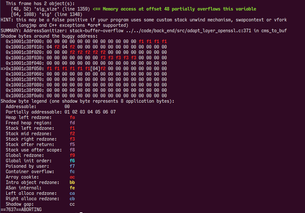Colourful address sanitiser output