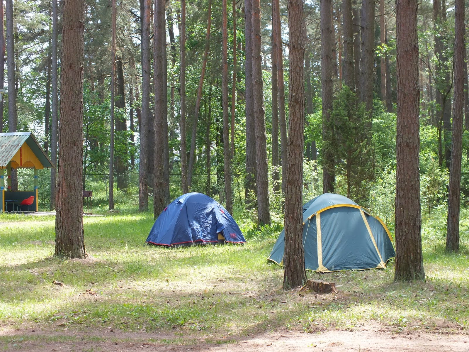 Tents of some of the participants